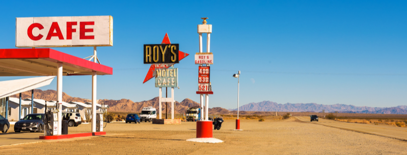 Cafe on a remote highway