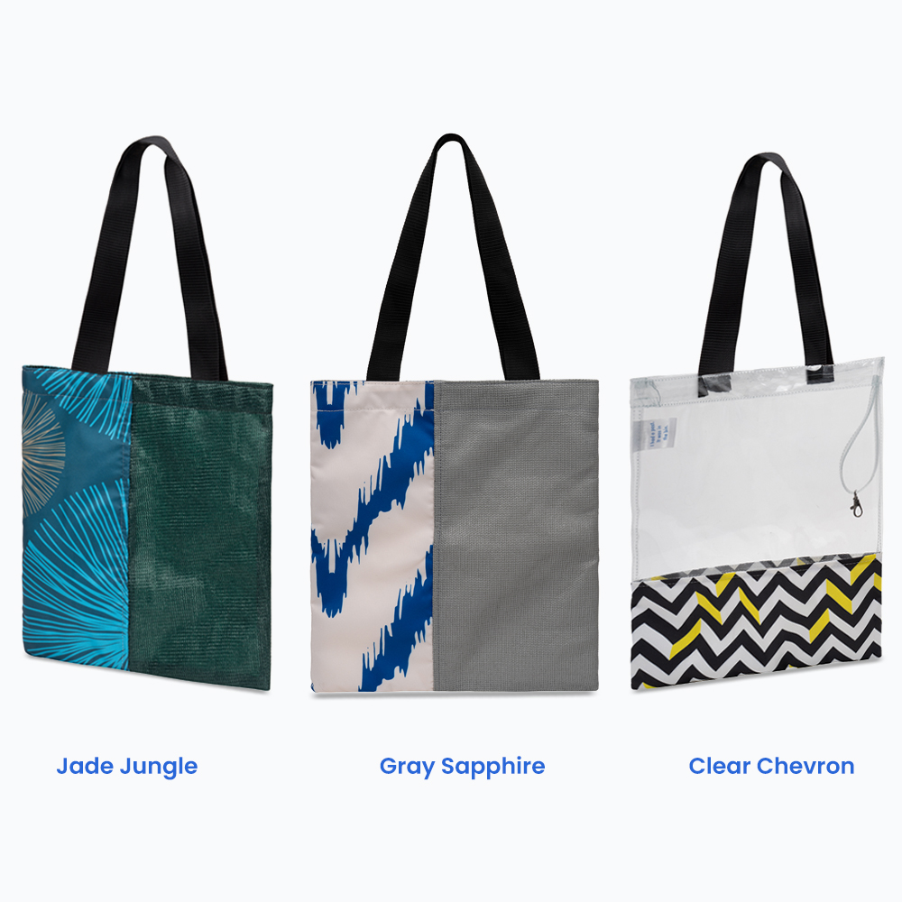 Upcycled Tote Bags (Set Of 3)>