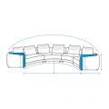 Custom Curved Sofa Covers