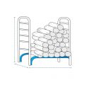 Custom Firewood Rack Cover - Design 1