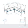 Custom L Shape Sofa Covers - Design 8