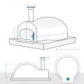 Outdoor Pizza Oven Covers - Design 6