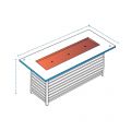 Rectangular Fire Pit Covers - Design 2