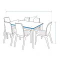 Custom Square/Rectangle Table Chair Set Covers
