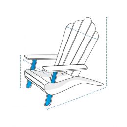 Custom Adirondack Chair Covers - Design 1