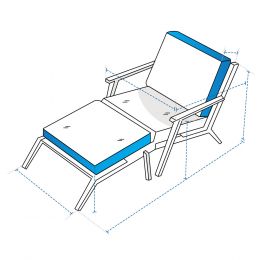 Custom Chaise Lounge Cover - Design 10