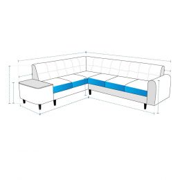 Custom L Shape Sofa Covers - Design 4
