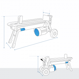 Custom Log Splitter Covers - Electric Log Splitter