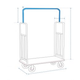 Custom Luggage Cart Cover - Design 2