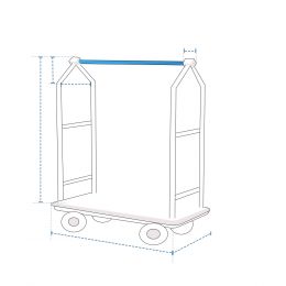 Custom Luggage Cart Cover - Design 3