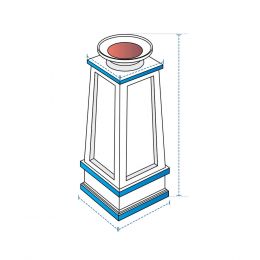 Fire Column Covers - Design 6