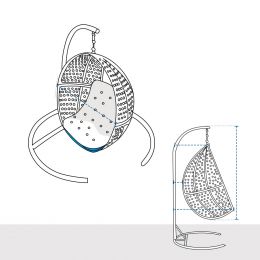 Custom Hanging Chair Cover - Design 1