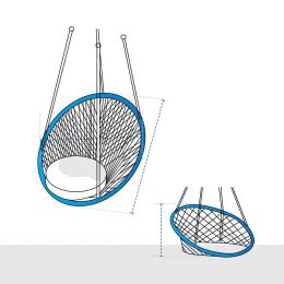 Custom Hanging Chair Cover - Design 2