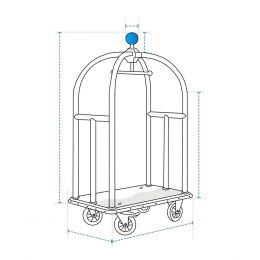 Custom Luggage Cart Cover - Design 1