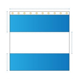 Curtain with Clear Vinyl Panel