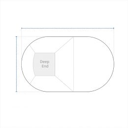 Oval Pool Cover - No Steps