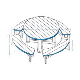Picnic Table Covers - Design 2