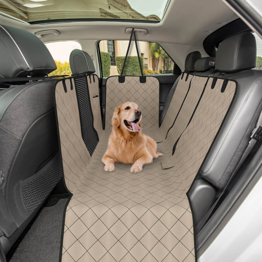 Dog Car Rear Seat Cover with Hammock>